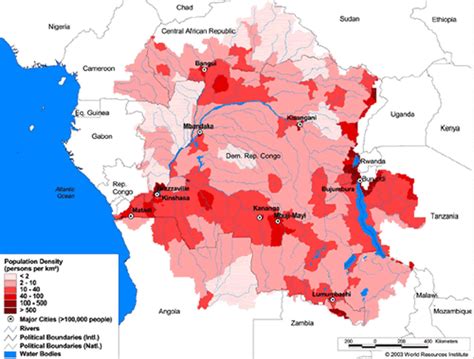 congo population density map
